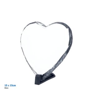 Hartvormig Leisteen 15×15 cm Gloss